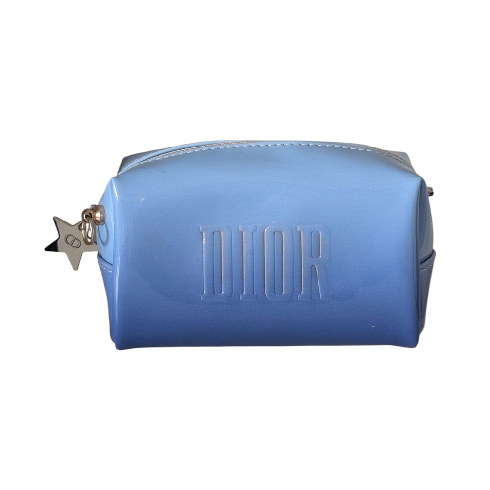 Dior Blue Cosmetic Bag